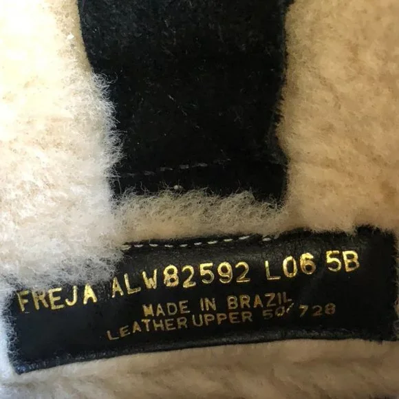 Ralph Lauren Freja Black Leather Winter Boots Sz 4.5 - Picture 11 of 12